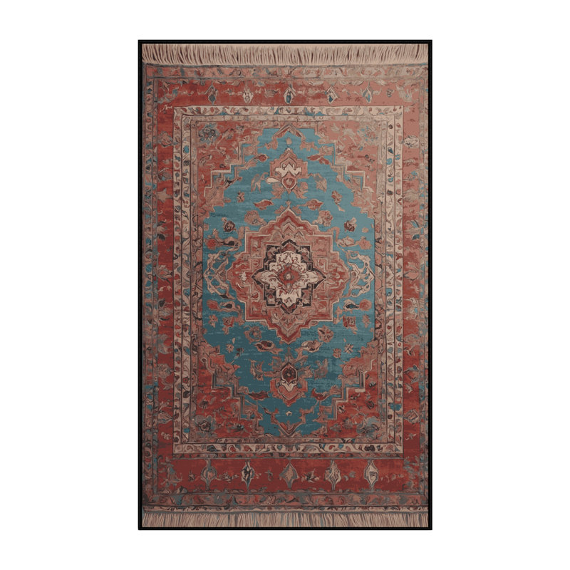 Tapis brun soyeux et moelleux, Rectangulaire 3 pi x 5 pi