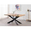 Schaub 4 Person Dining set - a Rectangular Wooden Dining Table with Metal Legs and a Set of 4 Quilted Ring Knocker Velvet Dining Chairs for Dining Room - Modern Dining Table Set-1988993869-1988993866-1988993868