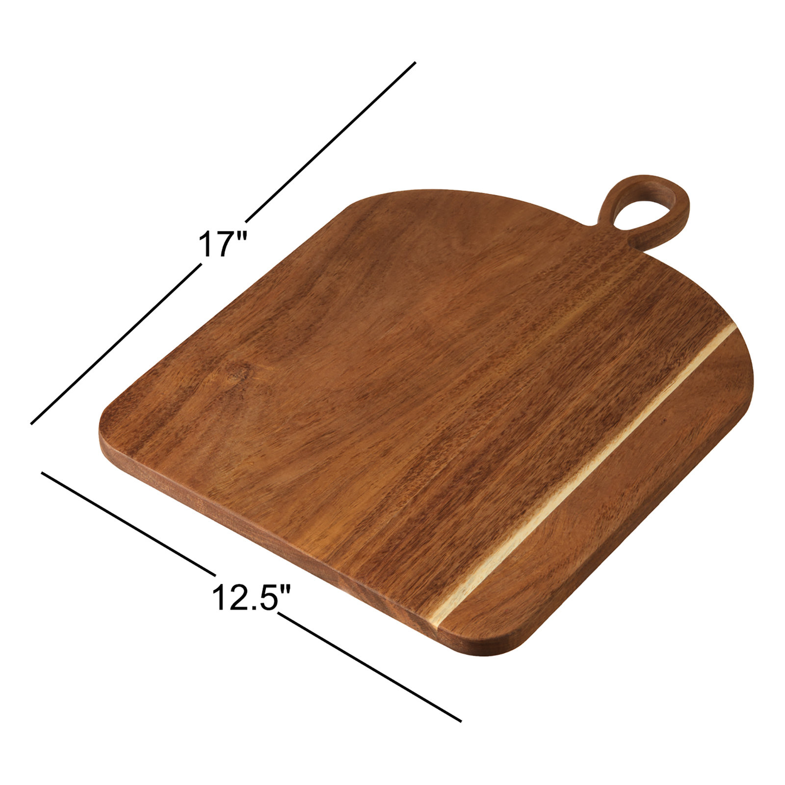 Acacia Cheese Board, 0.75" H x 12.5" W x 17" L