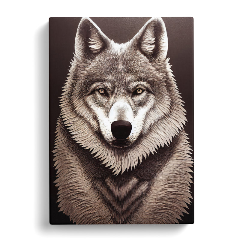 Amazing Wolf - Wrapped Canvas, 76cm H x 50cm W x 3cm D
