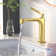 Modern Single-Hole Single-handle Bathroom Faucet with Drain Assembly