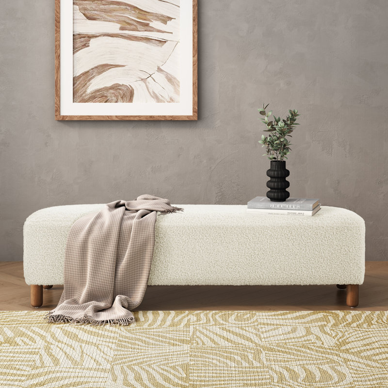 Repose-pieds confortable, blanc, Blanc