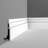 7/8 in D x 7-7/8 in W x 78-3/4 in L Primed White High Impact Polystyrene Baseboard Moulding (1-PK)