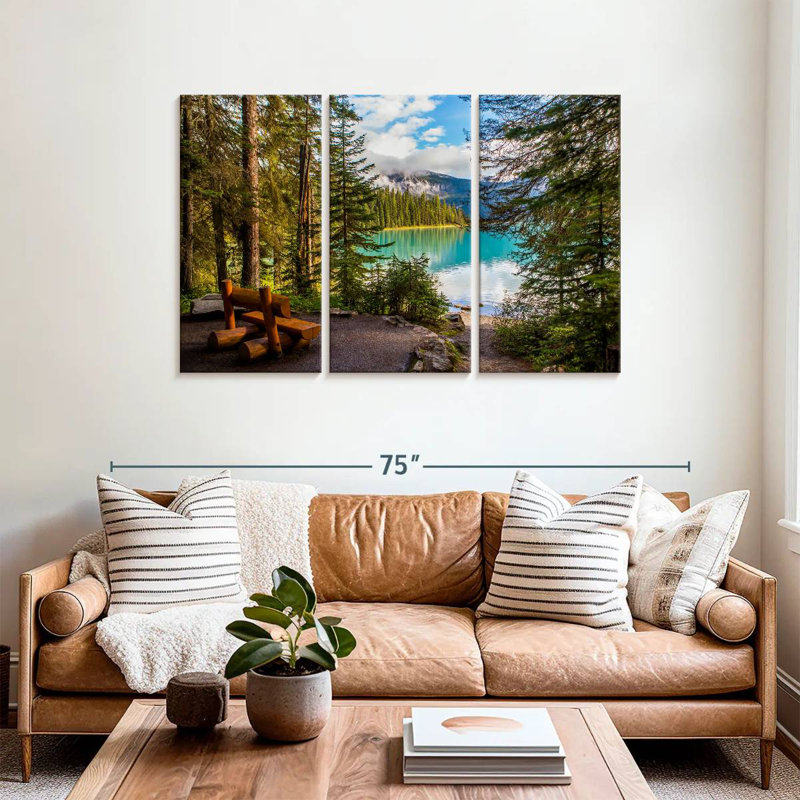 Paysage du lac Alvord Louise, H 36 po x l 57 po