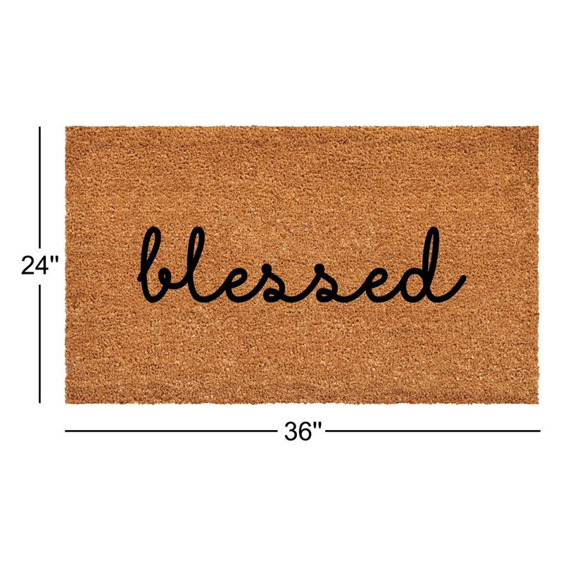 Blessed Doormat, 24" W x 36" L