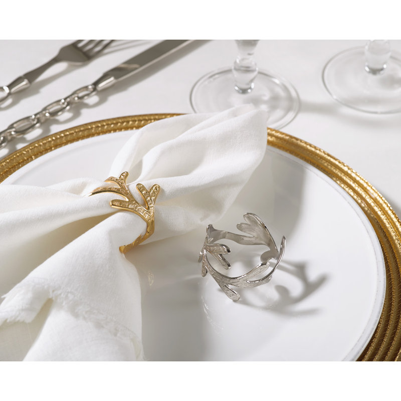 Metal Napkin Ring, Gold