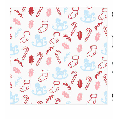 «Holiday Christmas Candy Cane», reproduction d'art moderne sans cadre