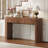 55'' Tambour Console Table With Oval Tabletop For Living Room Hallway Foyer Entrance Study-1139102754-1139102752