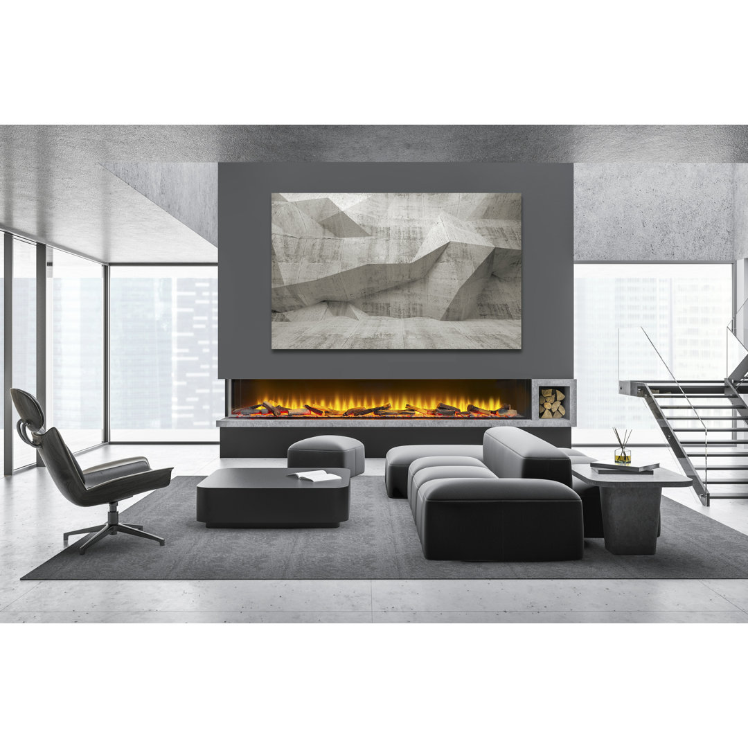Adena Belfry Heating Black Electric Fireplace with 6824 BTU