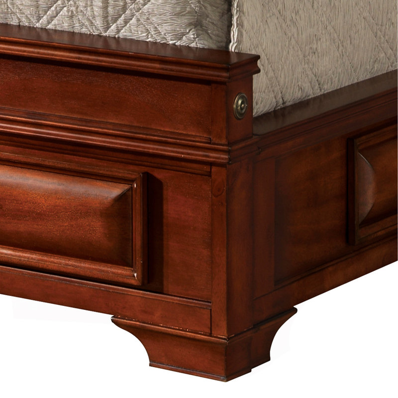 King Storage Bed , Oak