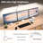 36W Ultra Bright Architect Desk Lamp With Clamp, Tall Overhead Rotatable Led Desk Light For Home Office, 47Inch Long Adjustable Monitor Light Bar With Remote For Computer Screen Desktop Table