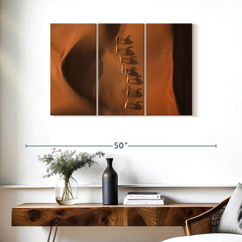 Alvord désert chameau ombres, H 24 po x l 38 po