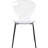 5-Piece Dining Set With 35" Round MDF Dining Table And 4 Plastic Side Chairs With Black Legs-1545801085