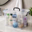 Boîte de rangement transparente en plastique de 18 pintes avec couvercle, sac de rangement empilable-1800234704