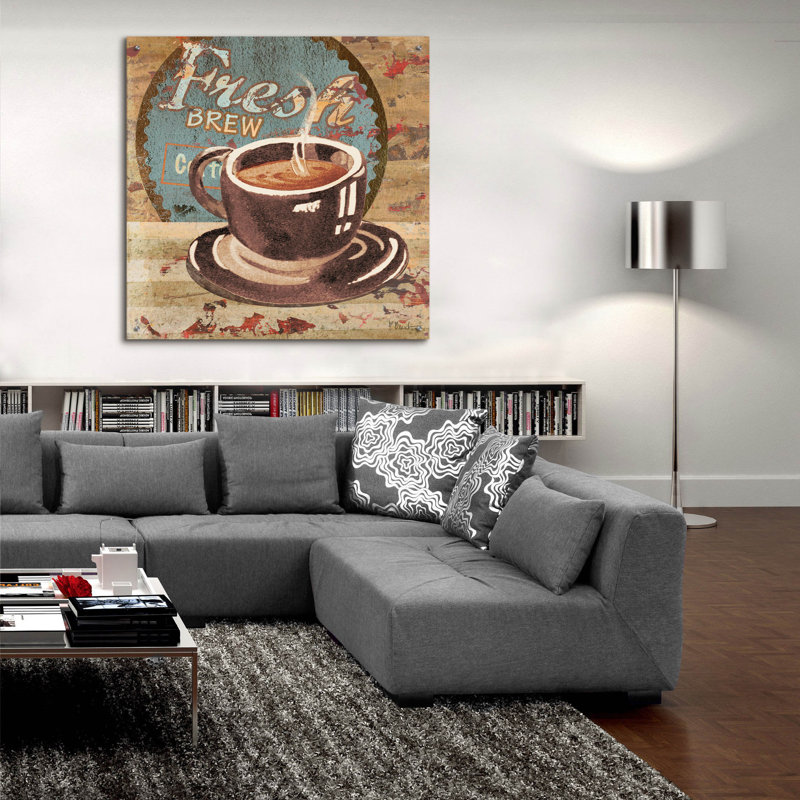 «Coffee Brew Sign I» par Paul Brent, H 36 po x l 36 po x P 0,2 po