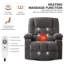 Fauteuil inclinable manuel pivotant avec chaleur et vibrations Oates-510170631