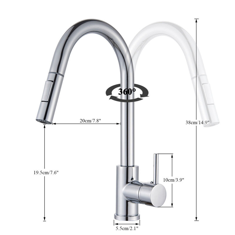 Belfry Kitchen Portico Pull Out Kitchen Faucet