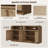 Arc - Cornered Rattan 2 - Piece Modular Storage Cabinet And Sideboard Set