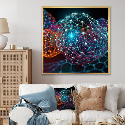 Liquid Crystal Fusion Matrix I - Fractals Canvas Art Print