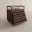 Patchen 43.31 " W Pine Solid Wood and Glass Jewelry Armoire