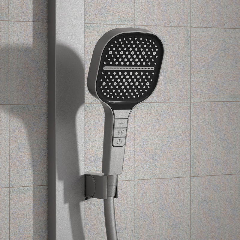 Système de douche thermostatique à quatre fonctions, Gris arme