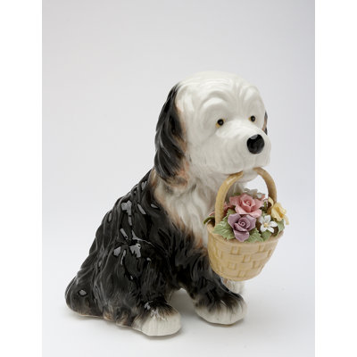 St. Bernard Musical Figurine - 7"H