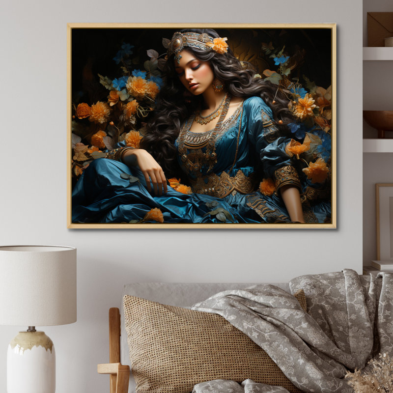 Indian Art The, H 24 po x l 32 po x P 1 po, Cadre naturel flottant