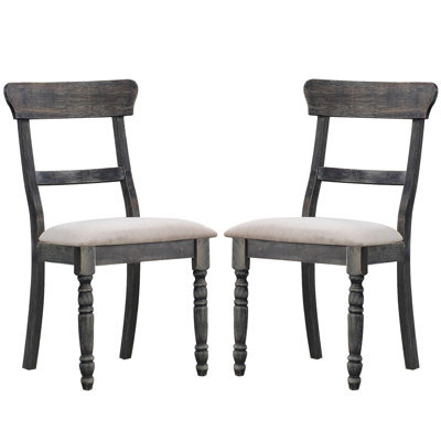 Ensemble de 2 chaises de salle à manger avec coussin de siège rembourré