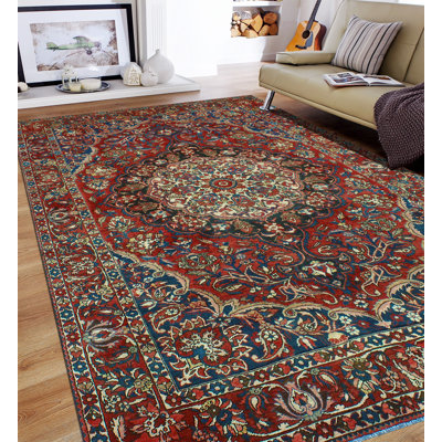 Khylar Distressed Ketifa Red Rug