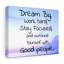 Citation inspirante, rêve sur toile, art mural grand, motif inspirant, impression inspirante, prêt à accrocher