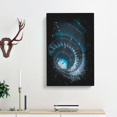 Spiral Staircase in Rome - Wrapped Canvas