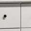 57"W White 6-Drawer Dresser with Black Handles-943123701