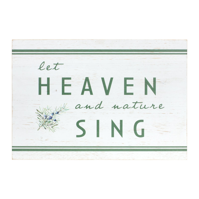 Panneau «Heaven and Nature Sing» en bois