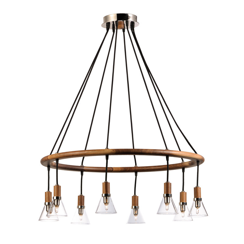 Scan 8 - Light Pendant, 11.5" H x 32.5" W x 32.5" D