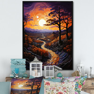 Balzhan Sunset Tangerine Twilight sur toile