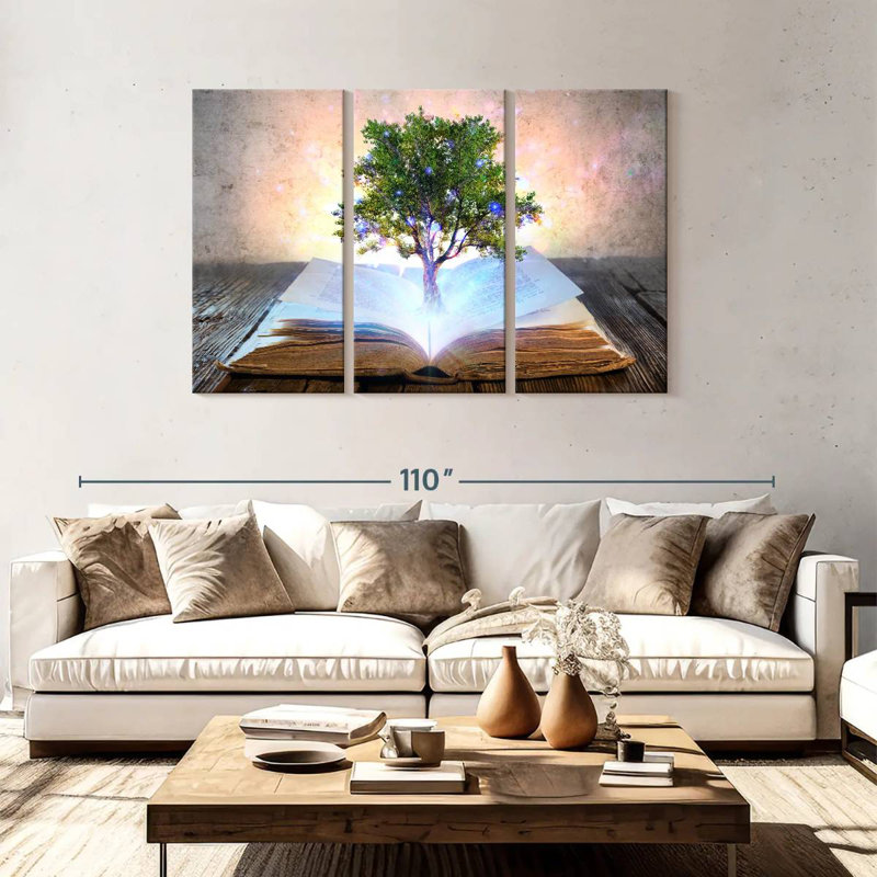 Ashelle livre de l'arbre de la sagesse, H 48 po x l 74 po