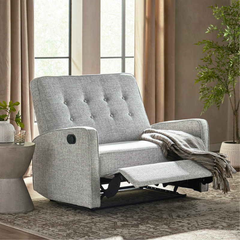 Fauteuil inclinable manuel 47 po de largeur, Gris clair