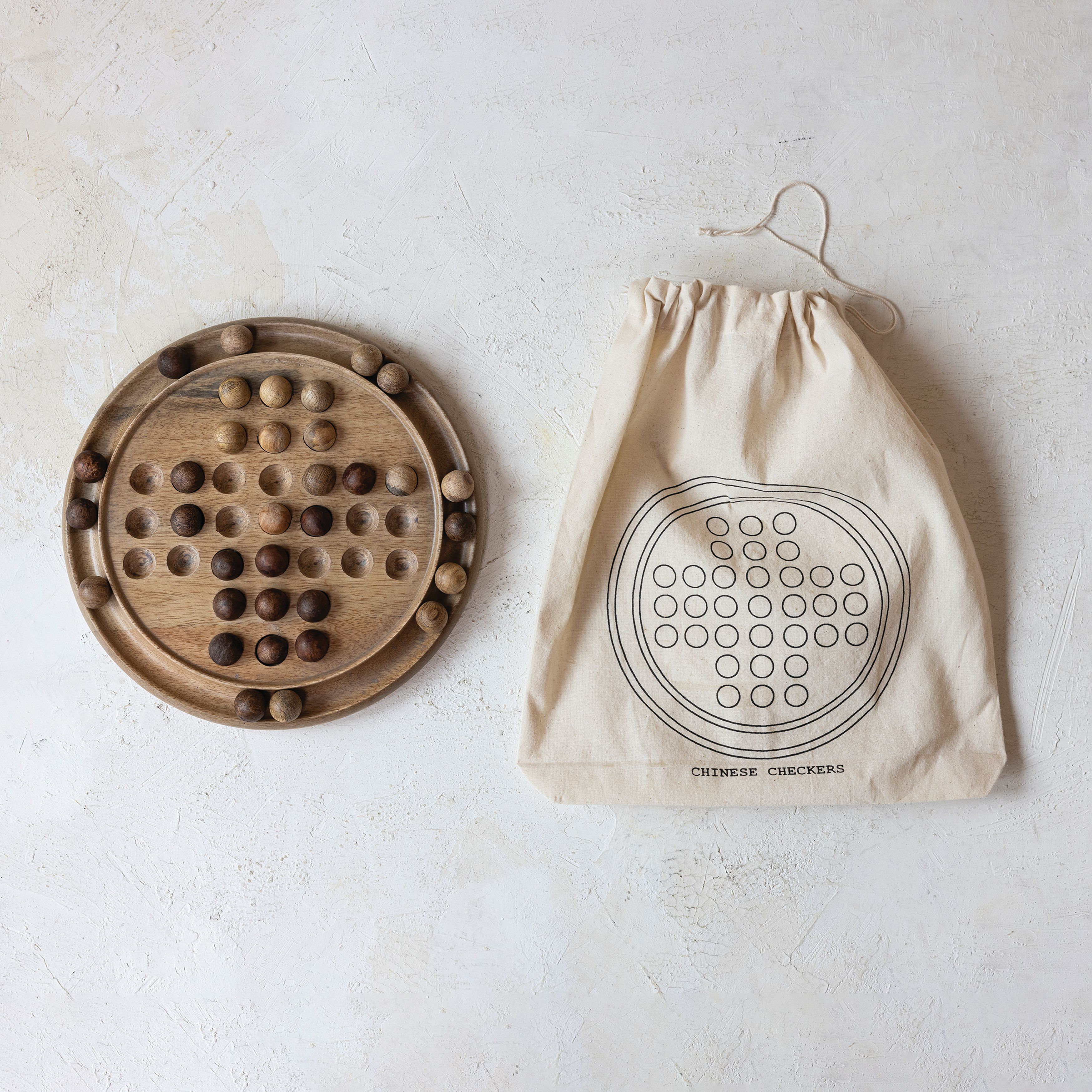 Creative Co-Op Bits And Bobs Creative Co-Op Wood Chess And Checkers Set ...