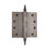 4 in. H x 4 in. W Brass Butt Bearing Door Hinge