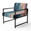 Fauteuil d'appoint bleu et rose Spatula Abstract-921466212
