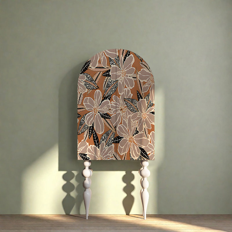 Armoire décorative French Home, Brun / Blanc