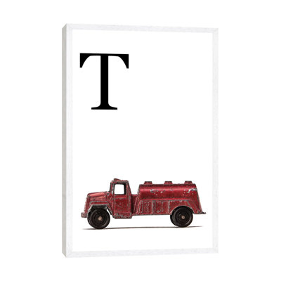 T Water Truck White Letter - Print on Canvas