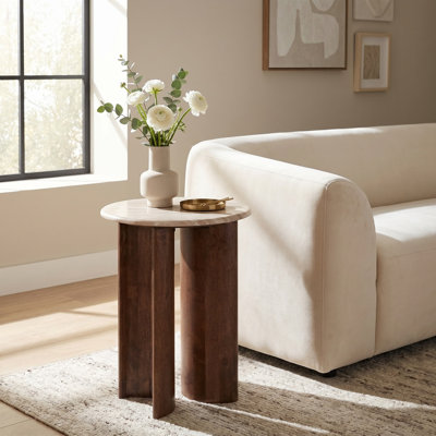 Table d'appoint beige