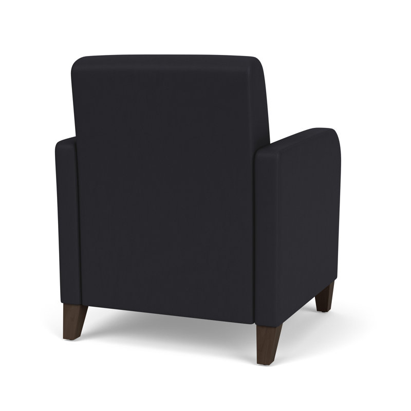 Chaise d'invité de réception Siena, Noir Patriot Plus, Moka