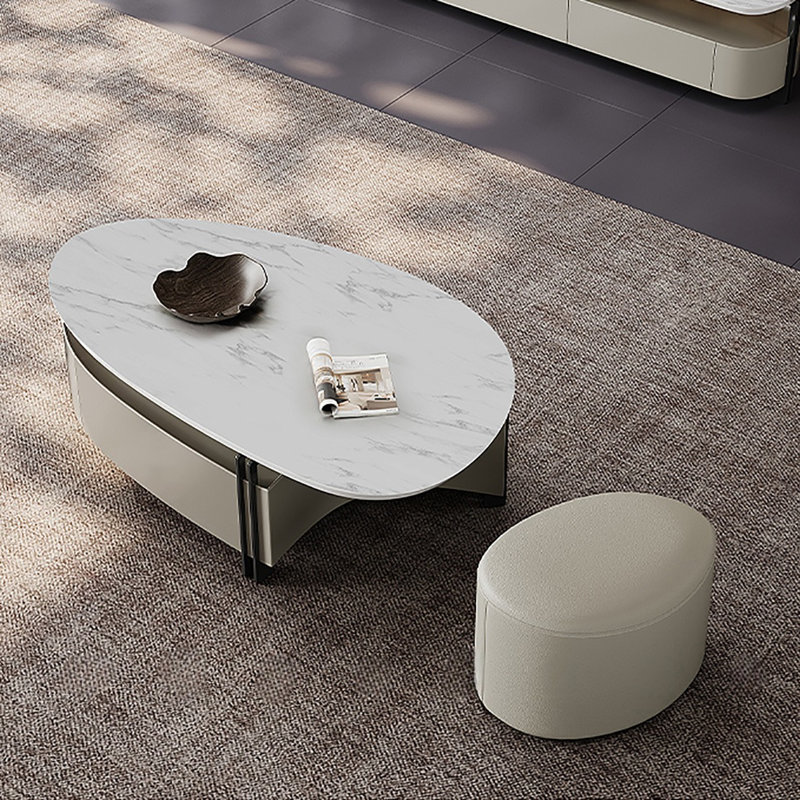 Very simple microcrystalline stone coffee table