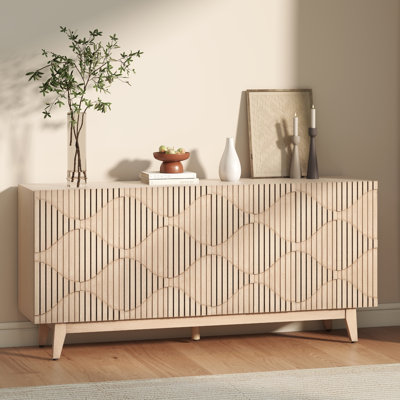 65" Wide Sideboard with Solid Wood Legs by George Oliver