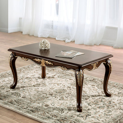 Table basse rectangulaire 1pc de style traditionnel Rich Rich