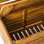 - Banc de rangement en bois ombragé avec support - Rangement organisé l 37,95 po x P 17,71 po H 66,63 po