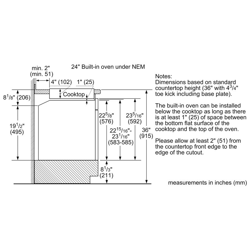 500 Series 24'' True European Convection Electric Single Wall Oven