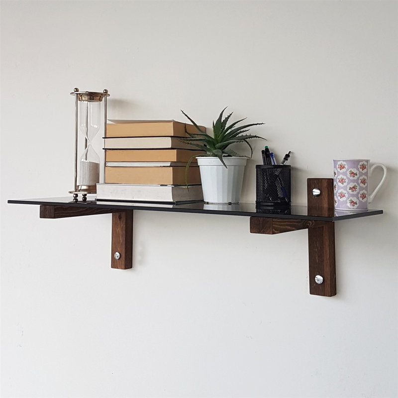 Marasia Bracket Shelf, Walnut Fume